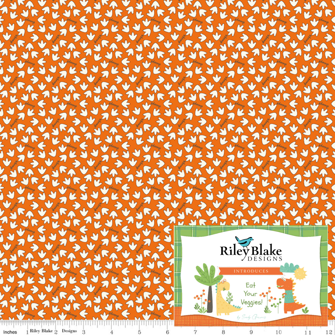 Eat Your Veggies! Curated Half Yard and Fat Quarter Bundles (8 fabrics) by Sandy Gervais for Riley Blake Fabrics