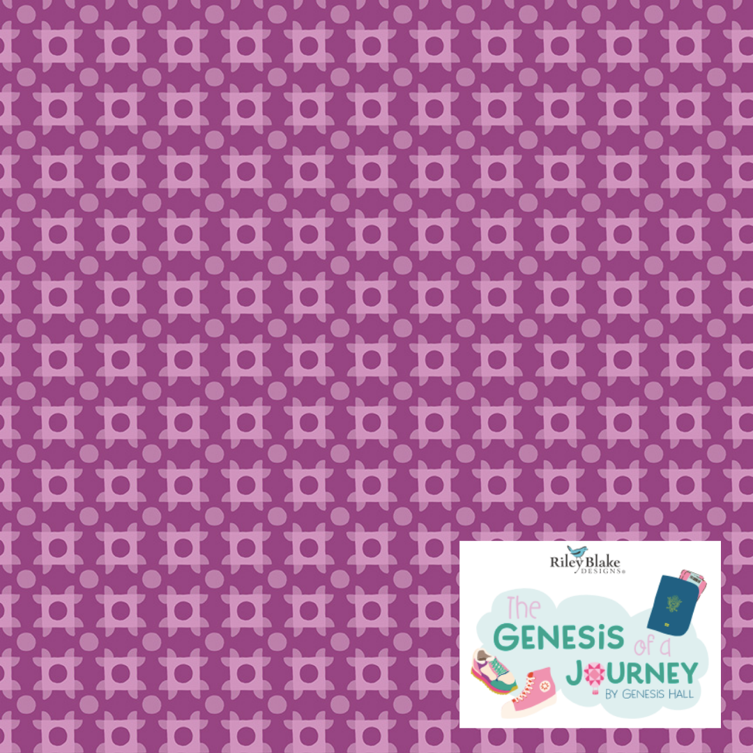 The Genesis of a Journey by Genesis Hall for Riley Blake Fabrics, Curated 7 fabric Half Yard and Fat Quarter Bundles