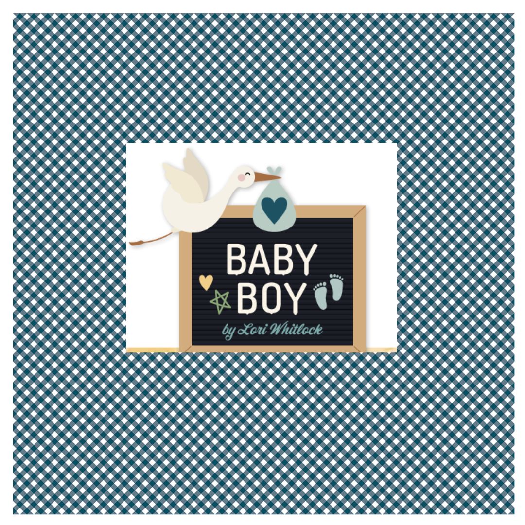 Baby Boy by Lori Whitlock for Riley Blake Fabrics, Curated 7 Fabric Half Yard and Fat Quarter Bundles