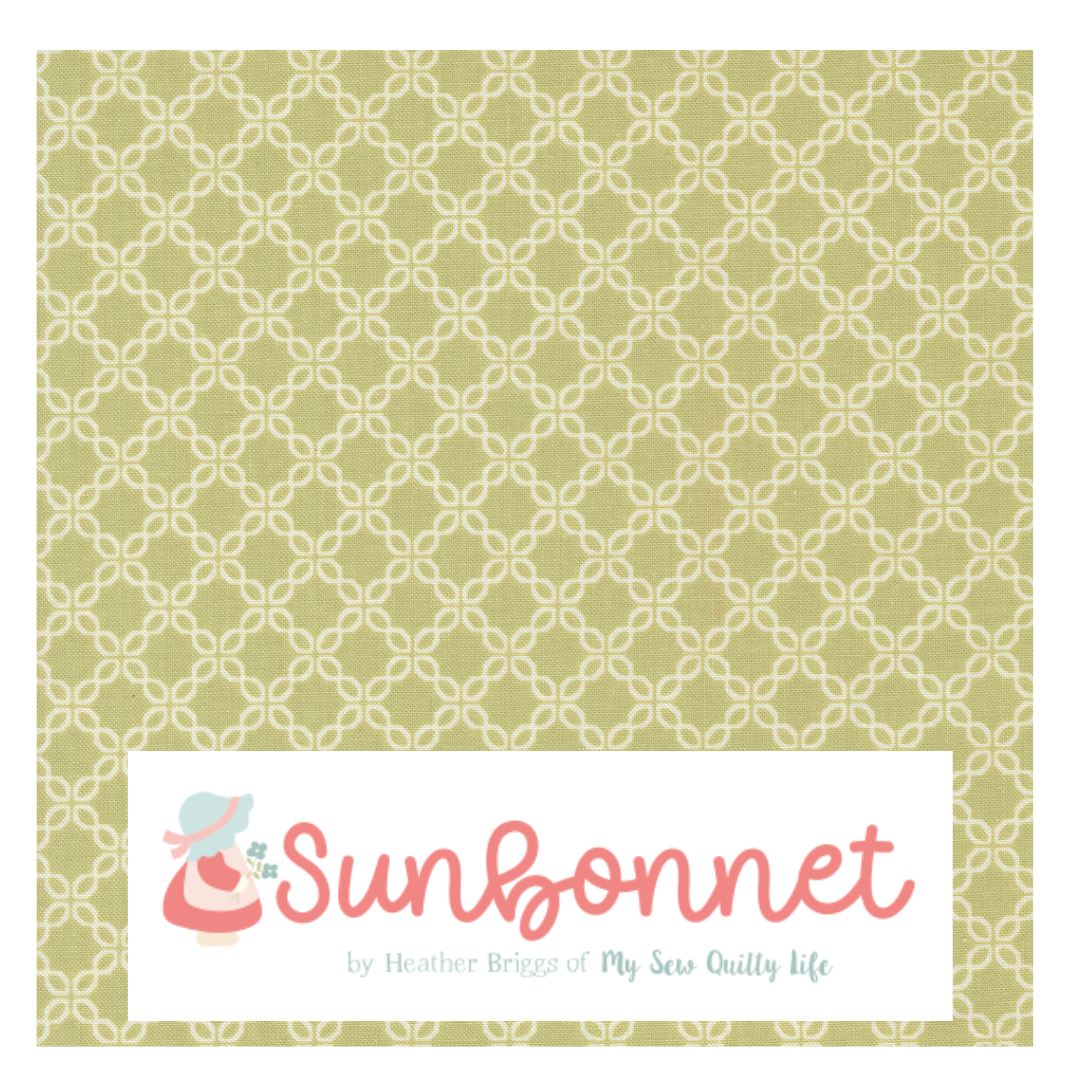Sunbonnet by Heather Briggs of My Sew Quilty Life for Moda Fabrics, Half Yard and Fat Quarter Bundles (7 fabrics)