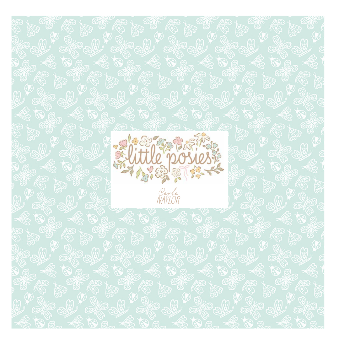Little Posies by Cayla Naylor Curated Fat Quarter and Half Yard Bundles (7 fabrics) by Riley Blake Designs