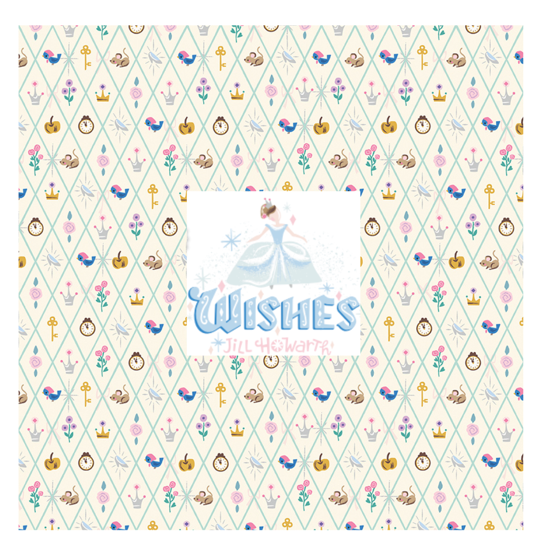 Wishes Bundle 3 by Jill Howarth Curated Fat Quarter and Half Yard Bundles (7 fabrics) by Riley Blake Designs