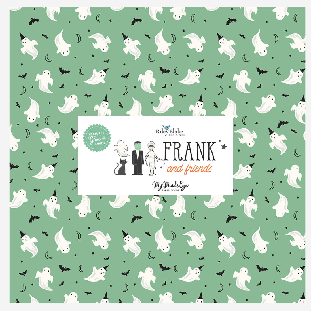 Frank and Friends Curated Half Yard and Fat Quarter Bundles (8 fabrics) by My Mind's Eye for Riley Blake Fabrics