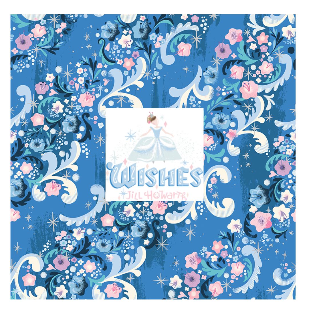 Wishes Bundle 1 by Jill Howarth Curated Fat Quarter and Half Yard Bundles (7 fabrics) by Riley Blake Designs