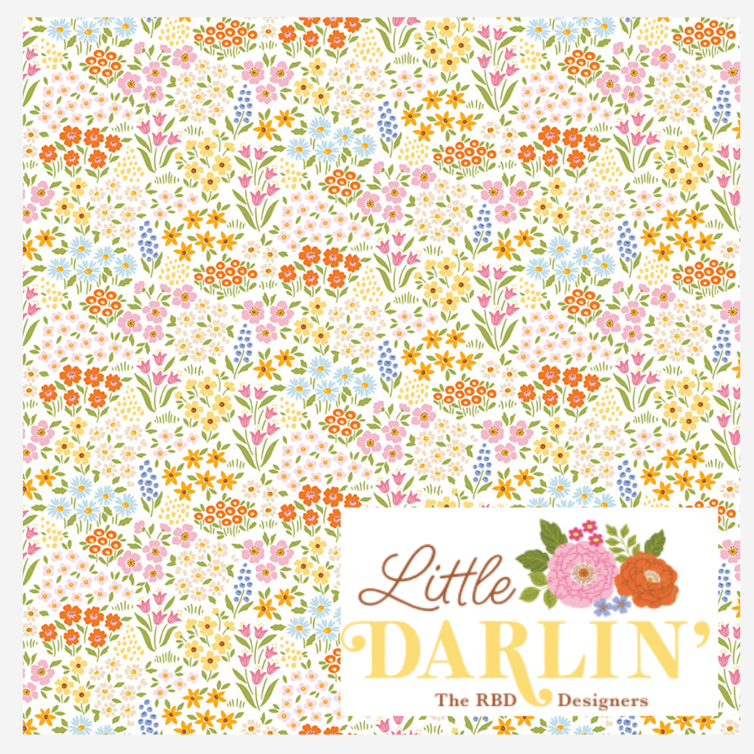 Little Darlin' for Riley Blake Fabrics (7 fabrics), Curated Half Yard and Fat Quarter Bundles