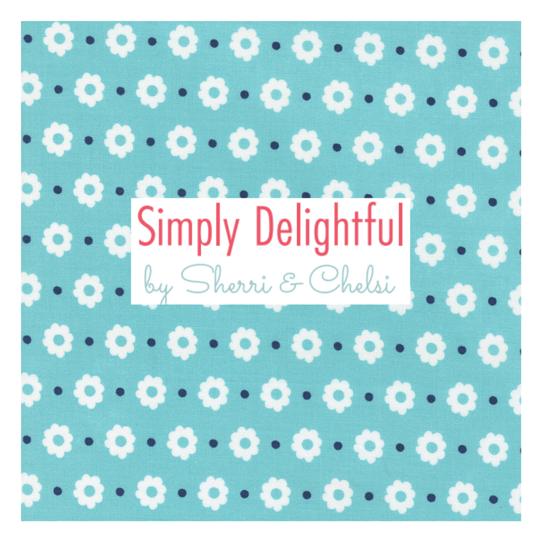 Simply Delightful by Sherri & Chelsi for Moda Fabrics, Half Yard and Fat Quarter Bundles (7 fabrics)