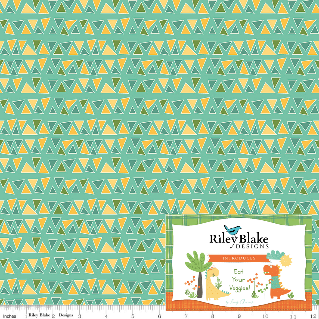 Eat Your Veggies! Curated Half Yard and Fat Quarter Bundles (8 fabrics) by Sandy Gervais for Riley Blake Fabrics
