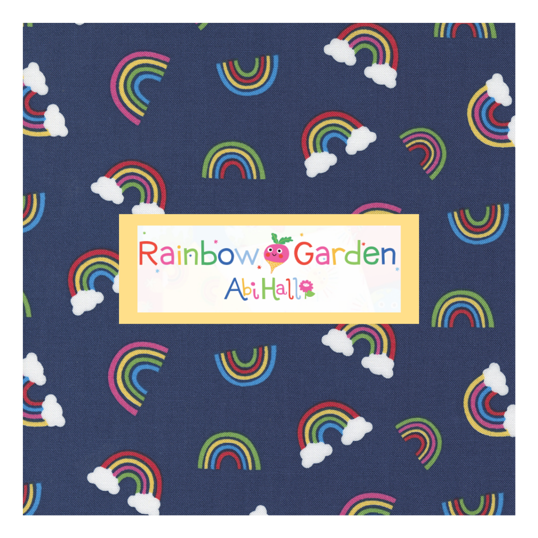 Rainbow Garden Curated Bundle (10 fabrics) by Abi Hall for Moda Fabrics, Half Yard and Fat Quarter Bundles