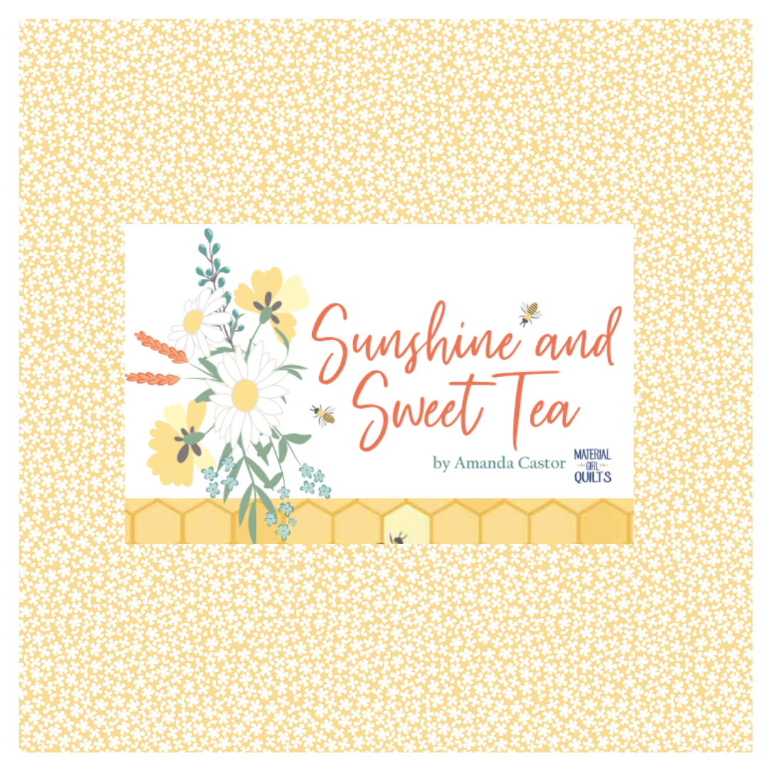 Sunshine and Sweet Tea Curated Fat Quarter and Half Yard Bundles (6 fabrics) for Riley Blake Fabrics C143