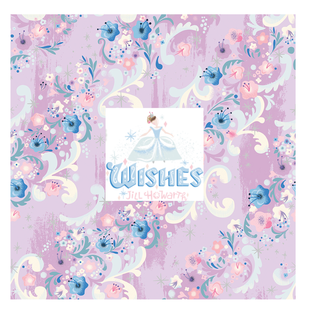 Wishes Bundle 3 by Jill Howarth Curated Fat Quarter and Half Yard Bundles (7 fabrics) by Riley Blake Designs