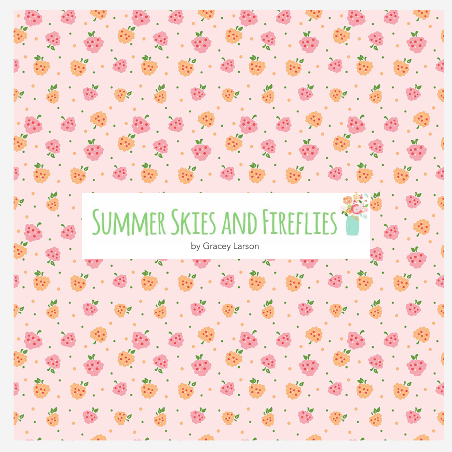 Summer Skies & Fireflies Curated Half Yard and Fat Quarter Bundles (8 fabrics) by Sandy Gervais for Riley Blake Fabrics