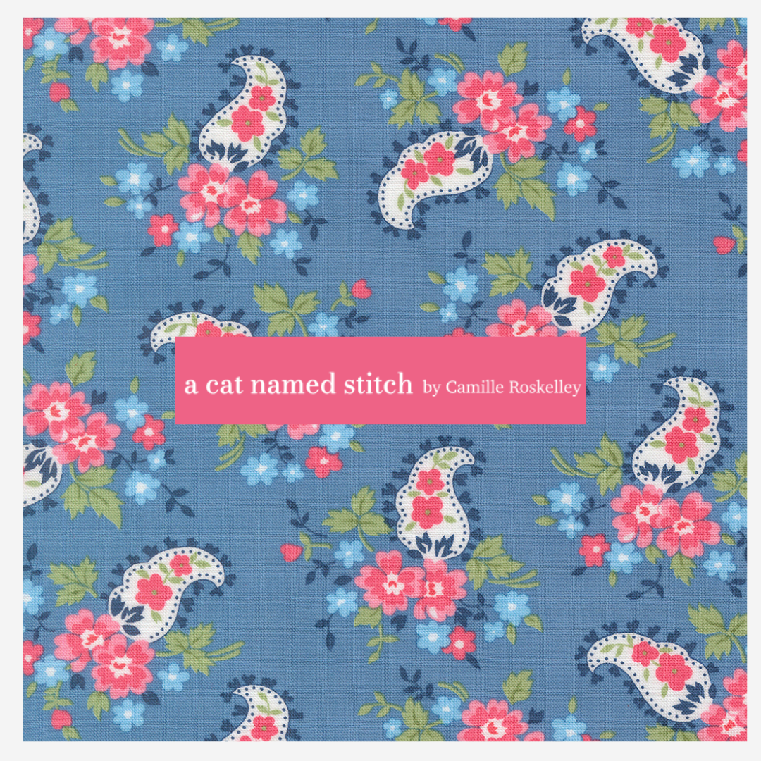 A Cat Named Stitch Curated Half Yard and Fat Quarter Bundles (8 fabrics) by Camille Roskelley for Moda Fabrics