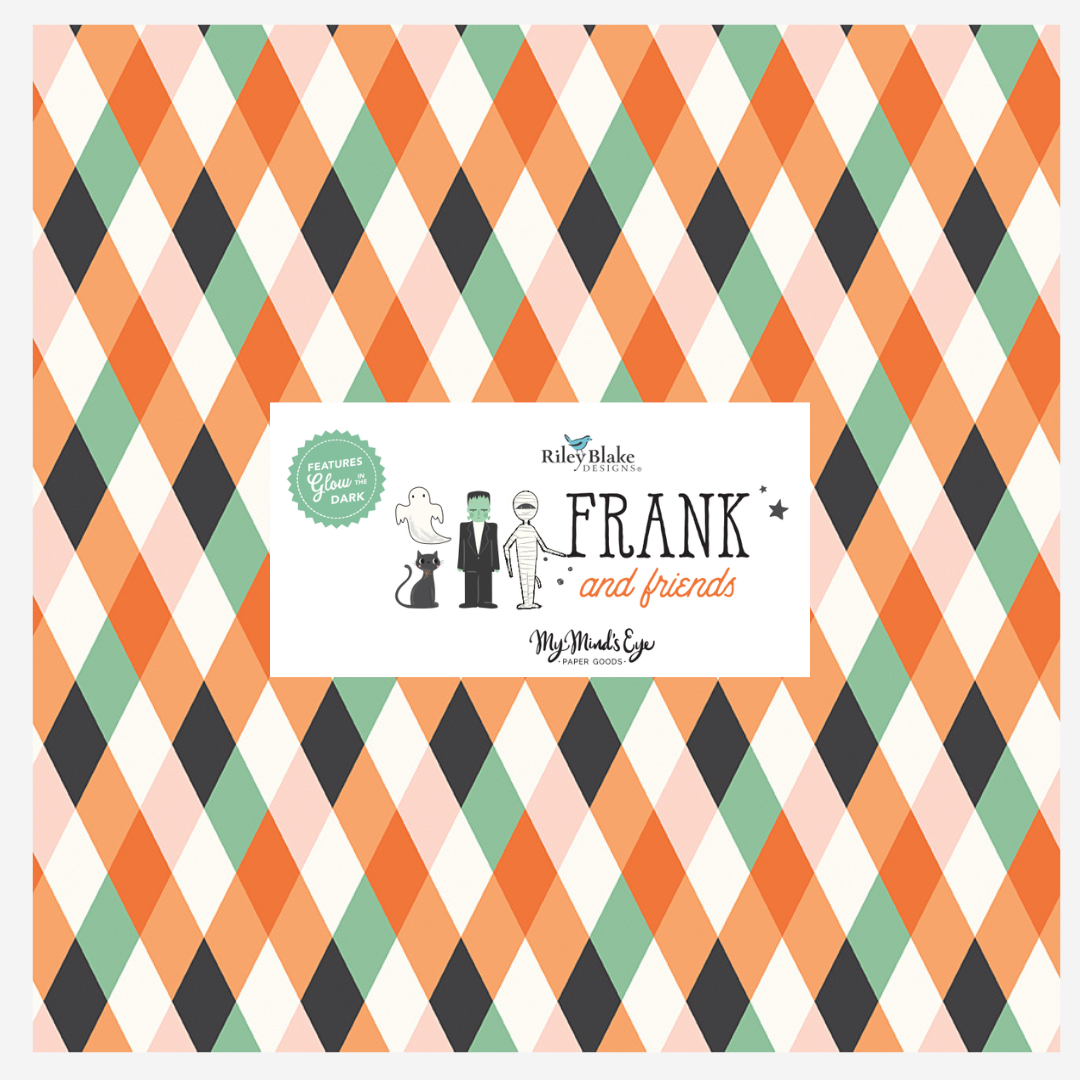 Frank and Friends Curated Half Yard and Fat Quarter Bundles (8 fabrics) by My Mind's Eye for Riley Blake Fabrics
