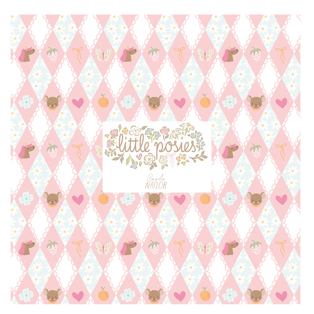 Little Posies by Cayla Naylor Curated Fat Quarter and Half Yard Bundles (7 fabrics) by Riley Blake Designs