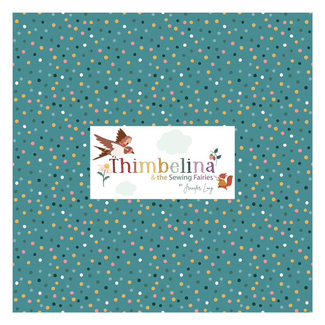 Thimbelina & the Sewing Fairies by Jennifer Long for Riley Blake Fabrics, Curated 7 Fabric Half Yard and Fat Quarter Bundles