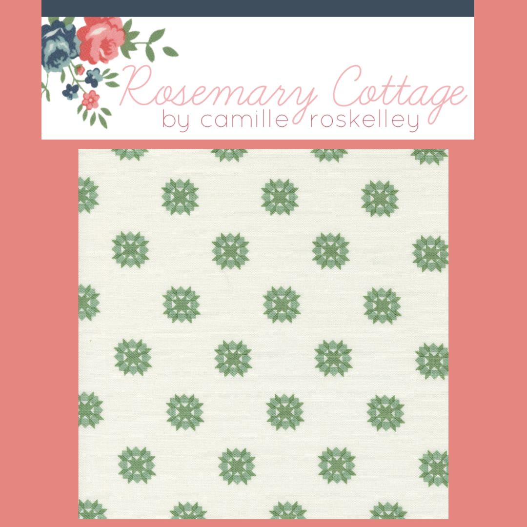 Rosemary Cottage Curated Bundle (6 fabrics) by Camille Roskelley for Moda Fabrics, Half Yard and Fat Quarter Bundles