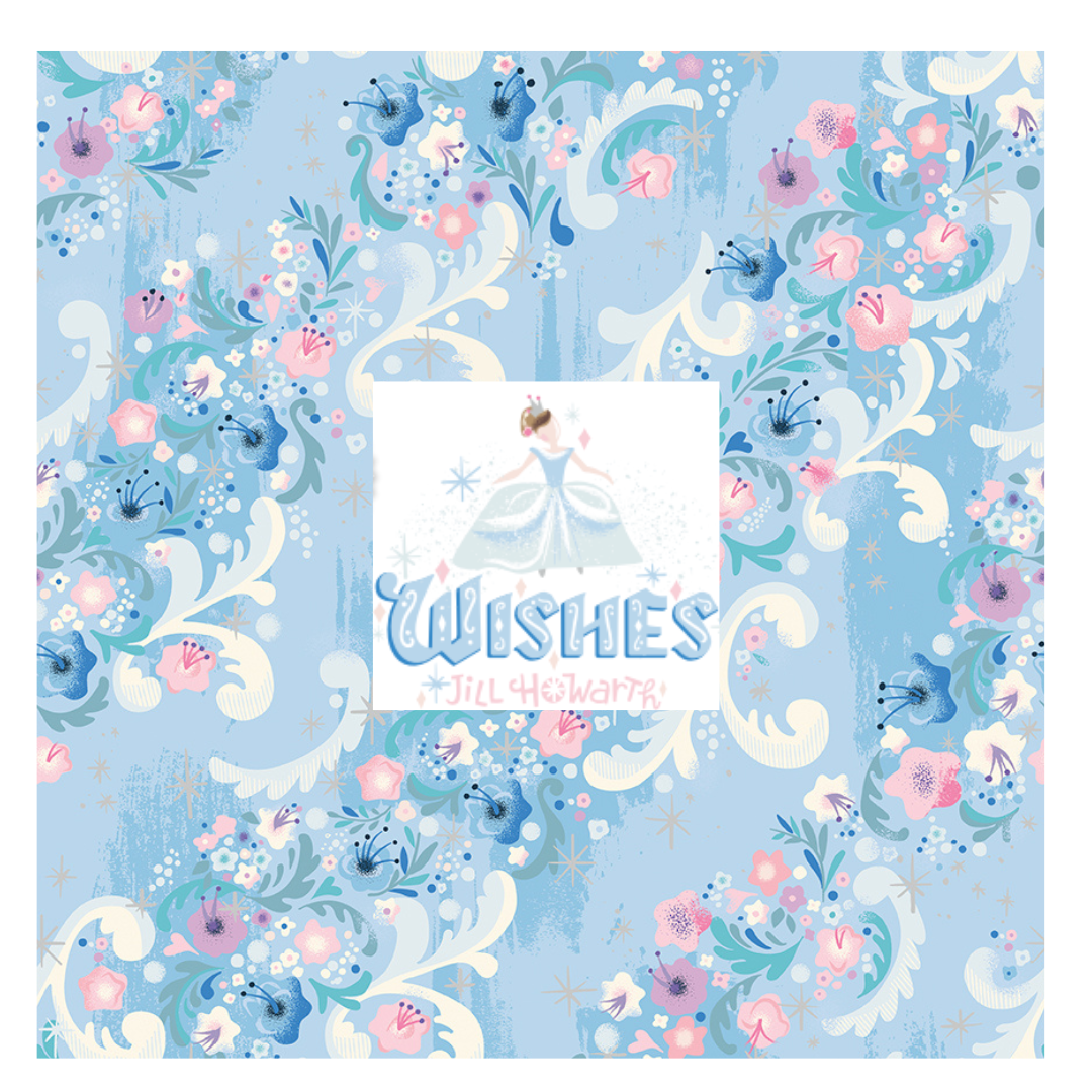 Wishes Bundle 2 by Jill Howarth Curated Fat Quarter and Half Yard Bundles (7 fabrics) by Riley Blake Designs