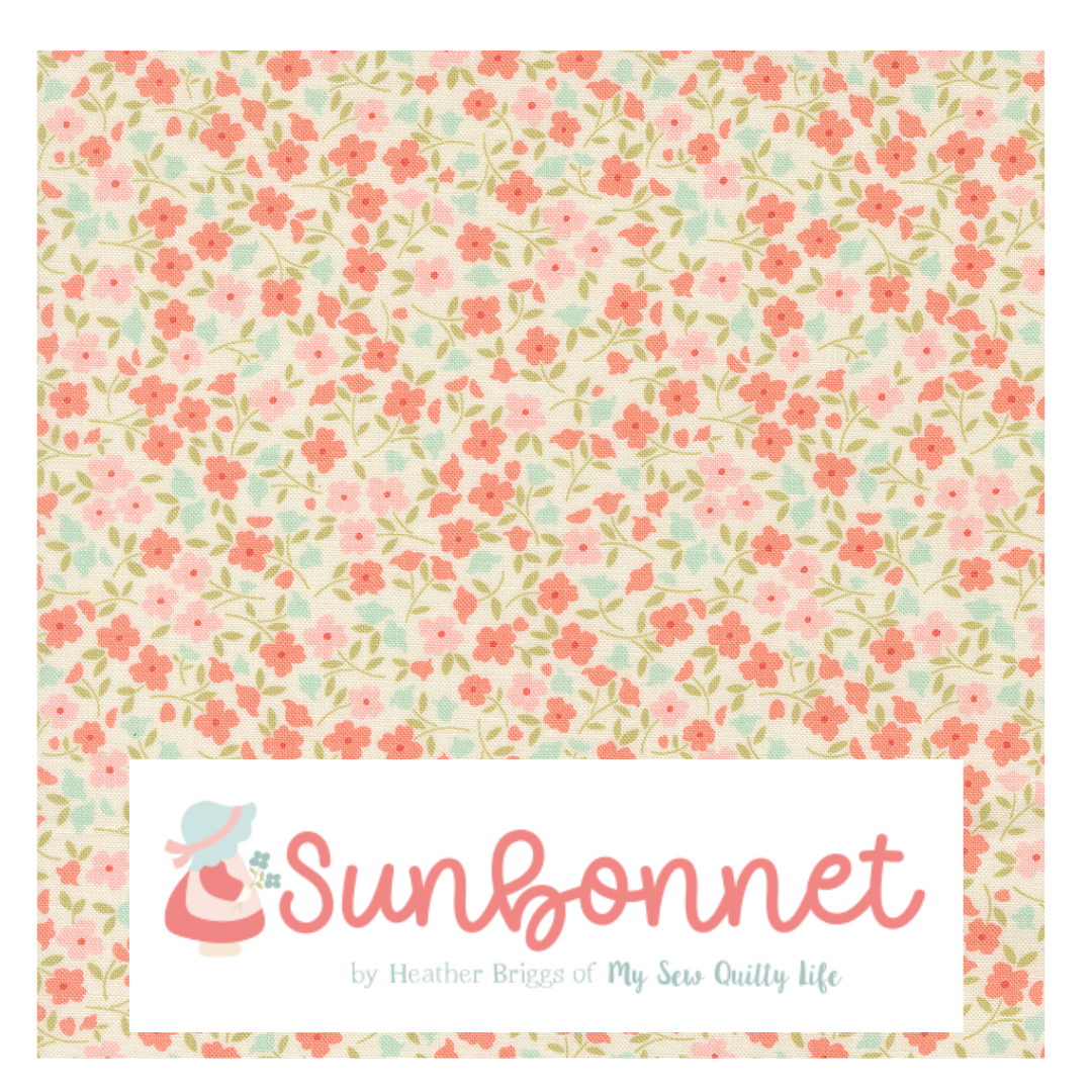 Sunbonnet by Heather Briggs of My Sew Quilty Life for Moda Fabrics, Half Yard and Fat Quarter Bundles (7 fabrics)