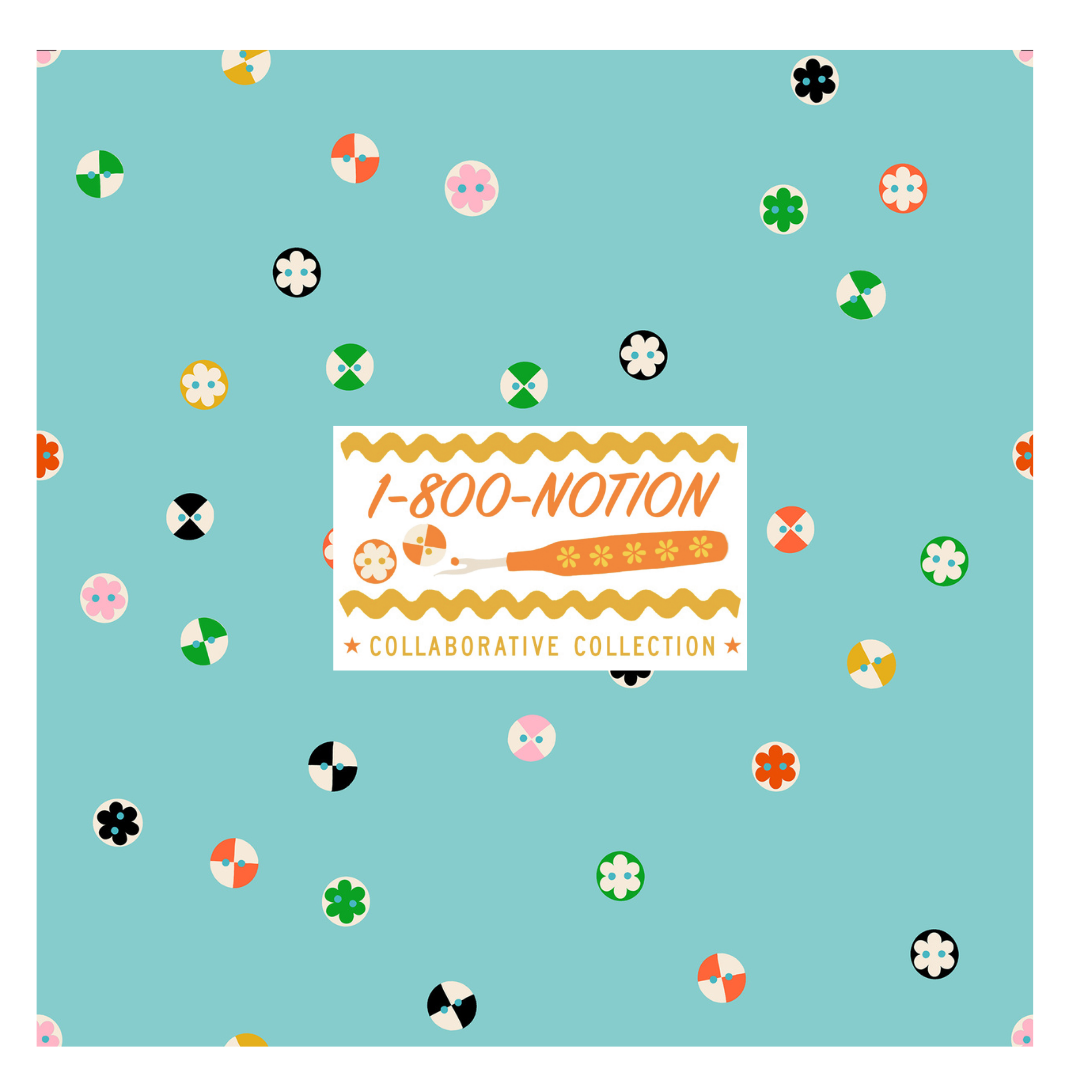 1 800 Notion by Ruby Star Society Curated Fat Quarter and Half Yard Bundles (7 fabrics)