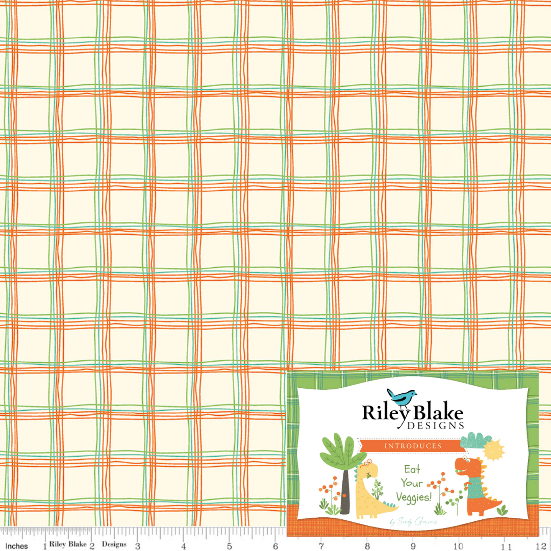 Eat Your Veggies! Curated Half Yard and Fat Quarter Bundles (8 fabrics) by Sandy Gervais for Riley Blake Fabrics