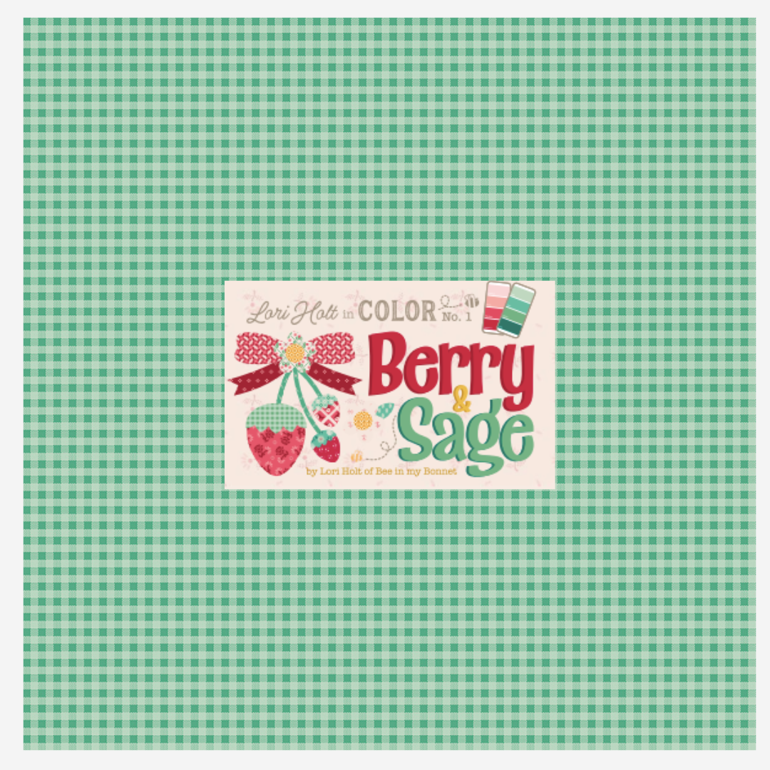 Berry & Sage by Lori Holt Curated Bundle (7 fabrics) for Riley Blake Designs, Half Yard and Fat Quarter Bundles