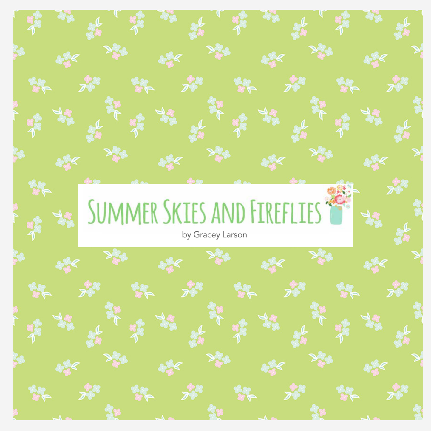 Summer Skies & Fireflies Curated Half Yard and Fat Quarter Bundles (8 fabrics) by Sandy Gervais for Riley Blake Fabrics