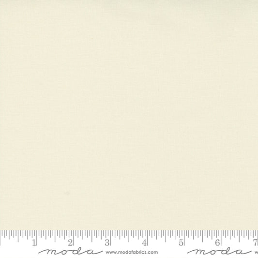 Bella Solids Charm Pack Snow (42 5x5" squares) by Moda Fabrics 9900PP 11