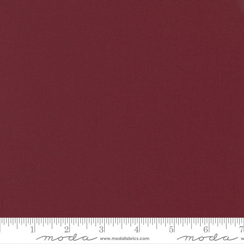 Moda Bella Solids Burgundy 9900 18, 1/2 yard increments
