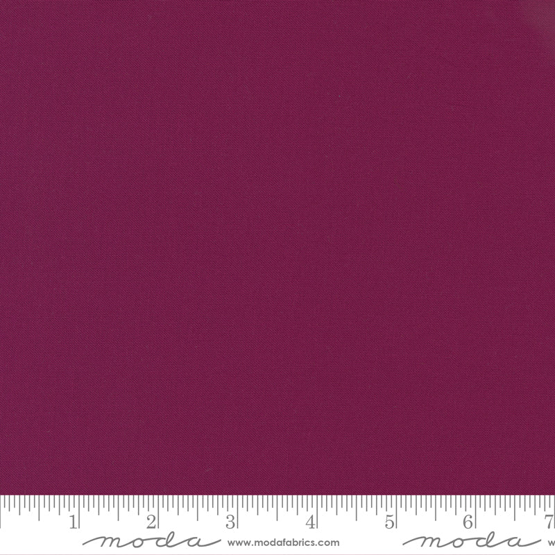 Moda Bella Solids Boysenberry 9900 217, 1/2 yard increments