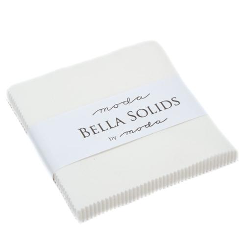 Bella Solids Charm Pack Off White (42 5x5" squares) by Moda Fabrics 9900PP 200