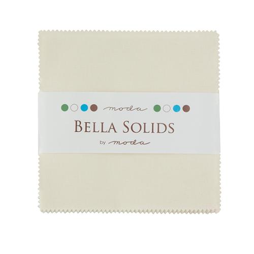 Bella Solids Charm Pack Ivory (42 5x5" squares) by Moda Fabrics 9900PP 60