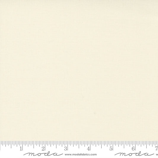 Moda Bella Solids Ivory Fabric, 9900 60, 1/2 yard increments