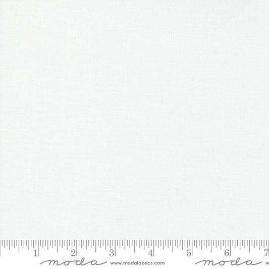 Bella Solids Charm Pack White (42 5x5" squares) by Moda Fabrics 9900PP 98