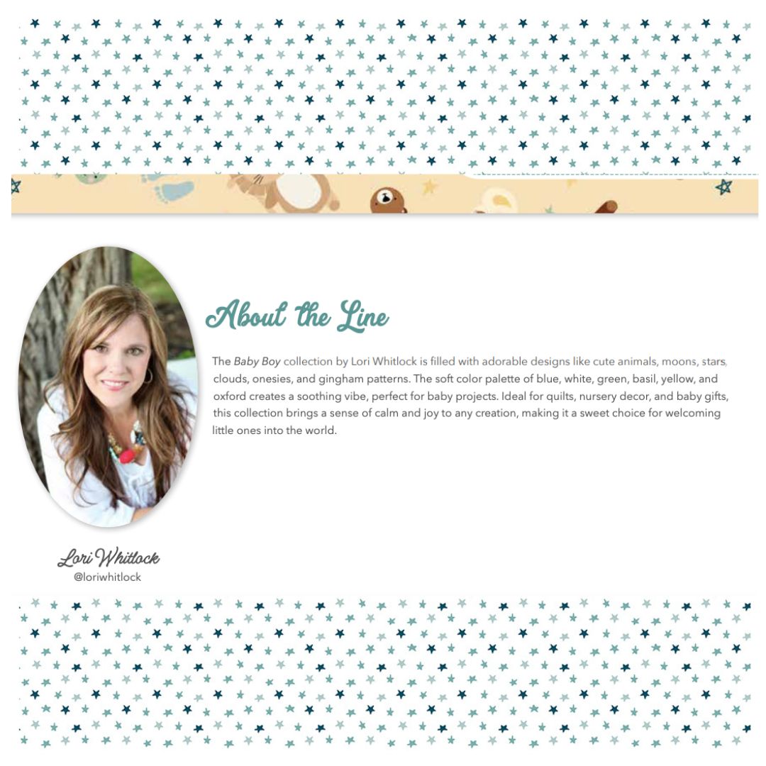 Baby Boy Animals Yellow by Lori Whitlock for Riley Blake Designs, C16761-YELLOW, 1/2 yard increments