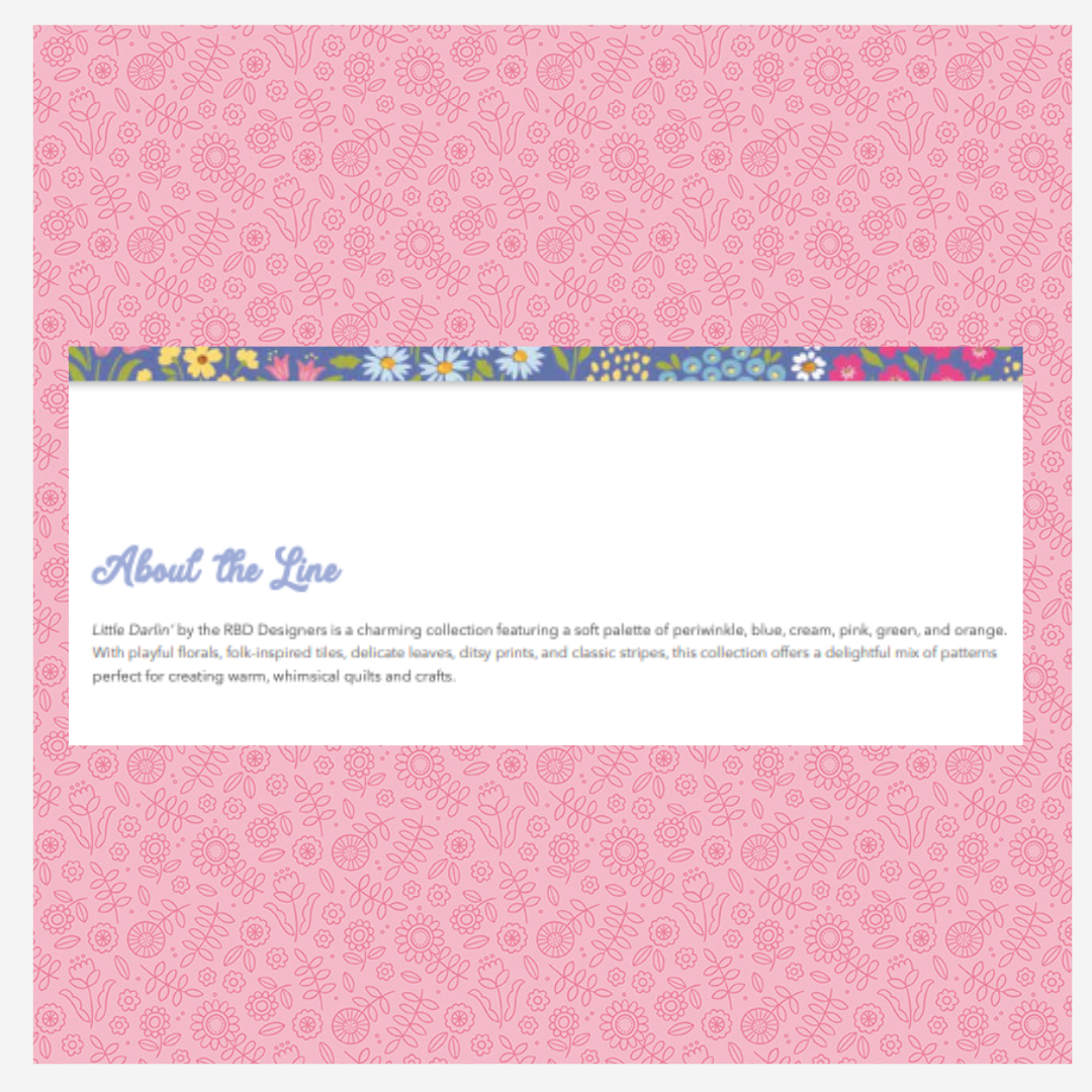 Little Darlin' Floral Fields Cream by Riley Blake Designers, C16971-CREAM, 1/2 yard increments