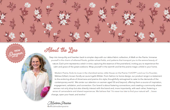 A Walk on the Prairie Floral Dusty Rose by Melissa Gilbert for Riley Blake Fabrics C15232-DUSTYROSE, 1/2 yard increments