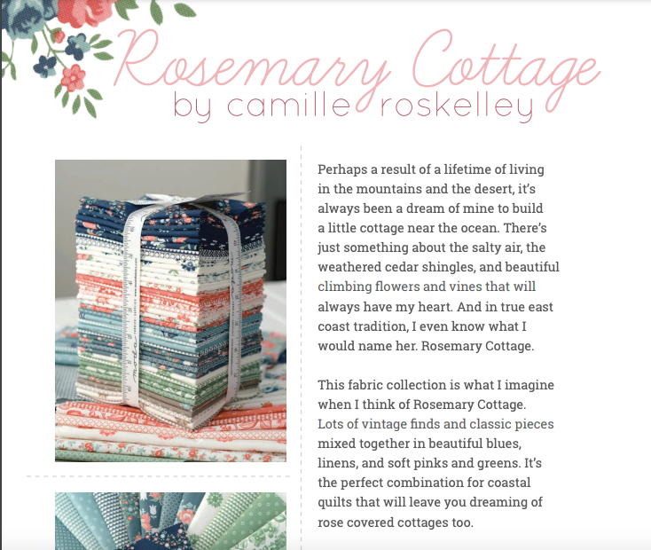 Rosemary Cottage Sundae Stripes Navy by Camille Roskelley of Moda Fabrics 55316 14, 1/2 yard increments