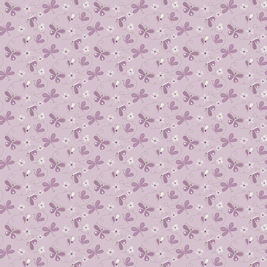 Hello Spring Butterflies Lilac for Riley Blake Fabrics C12961-LILAC