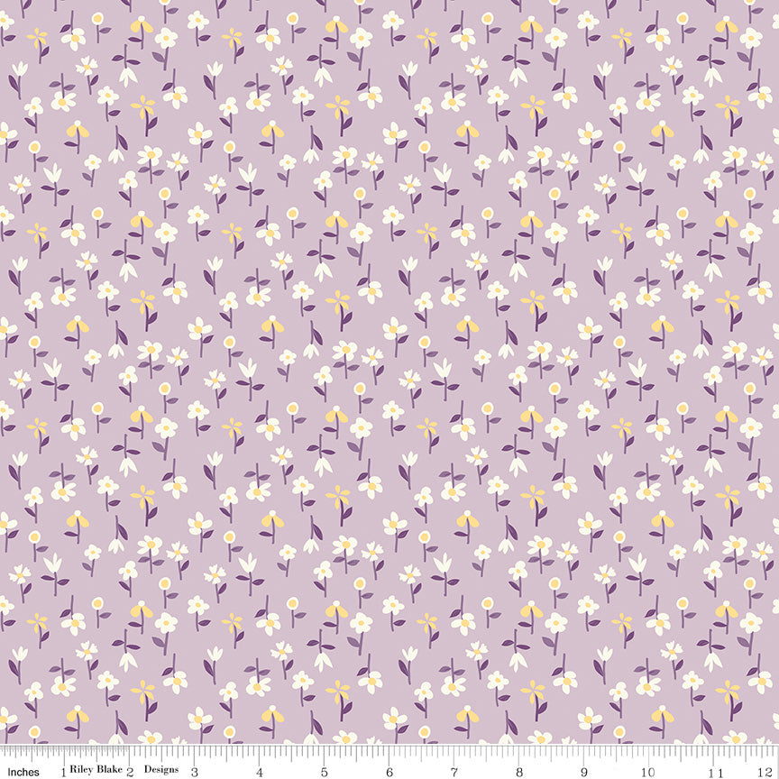 Hello Spring Floral Lilac for Riley Blake Fabrics C12965-LILAC