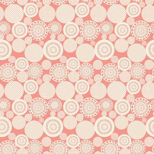 Butterfly Blossom Papercut Floral Coral for Riley Blake Fabrics C13273-CORAL