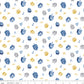 Hanukkah Nights Dreidels White for Riley Blake Fabrics C13431-WHITE