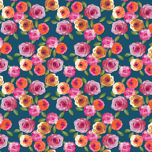 Poppies & Plumes Floral Oxford for Riley Blake Fabrics C14291-OXFORD