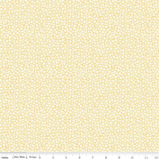 Sunshine and Sweet Tea Sweet Alyssum Sunshine for Riley Blake Fabrics C14326-SUNSHINE