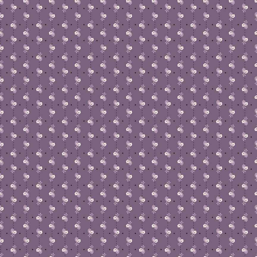 Autumn Leaves Plum by Lori Holt for Riley Blake Fabrics C14662-PLUM, 1/2 yard increments