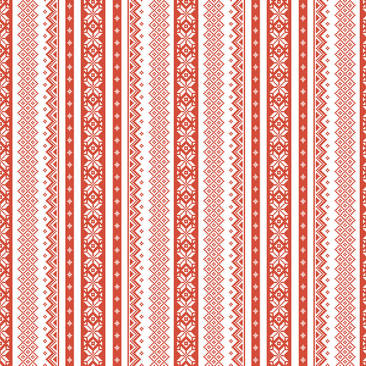 Ski Hill Sweater White by Corinne Wells for Riley Blake Designs C14773-WHITE, 1/2 yard increments