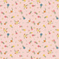 Gone Glamping Flowers Pink by Lori Whitlock for Riley Blake Fabrics C14793-PINK, 1/2 yard increments