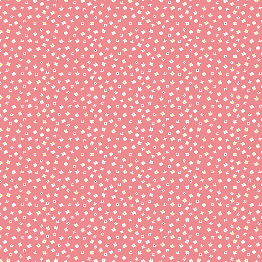 Gone Glamping Blossoms Coral by Lori Whitlock for Riley Blake Fabrics C14794-CORAL, 1/2 yard increments