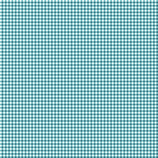 Gone Glamping Gingham Blue by Lori Whitlock for Riley Blake Fabrics C14795-BLUE, 1/2 yard increments