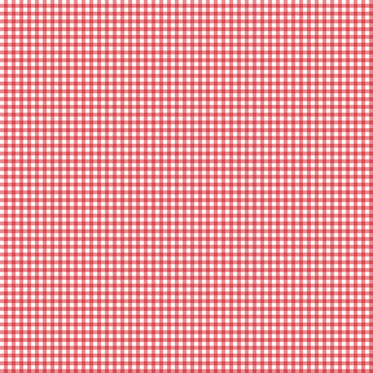 Gone Glamping Gingham Red by Lori Whitlock for Riley Blake Fabrics C14795-RED, 1/2 yard increments