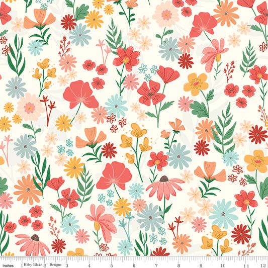 Stay Wild Main Mist by Amanda Niederhauser for Riley Blake Fabrics C15210-MIST, 1/2 yard increments